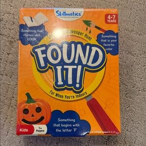 Found It! Indoor Scavenger Hunt Game - Orange and Blue
